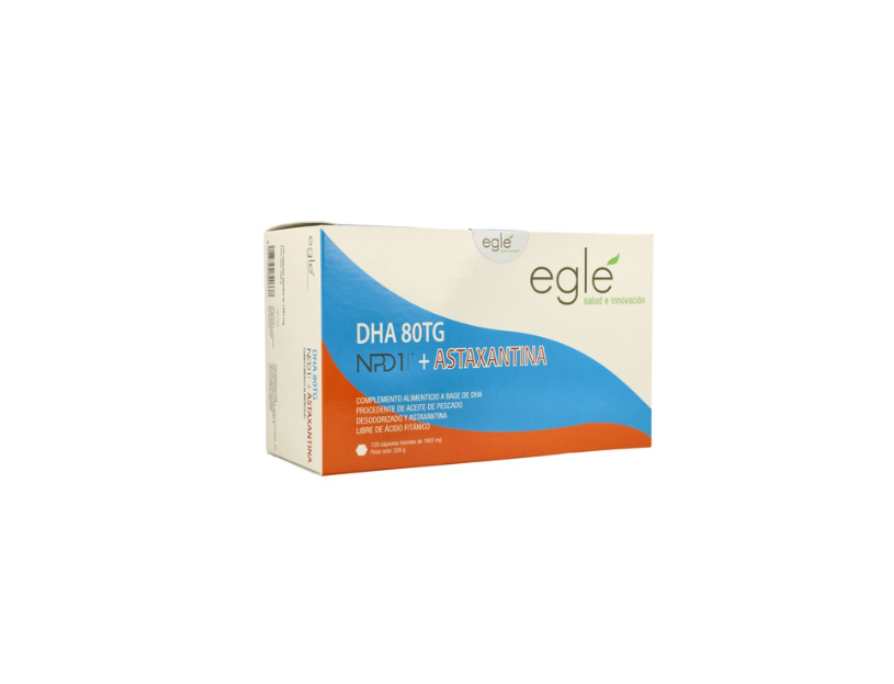 Eglé DHA 80TG NPD1 + Astaxantina (120 cápsulas)