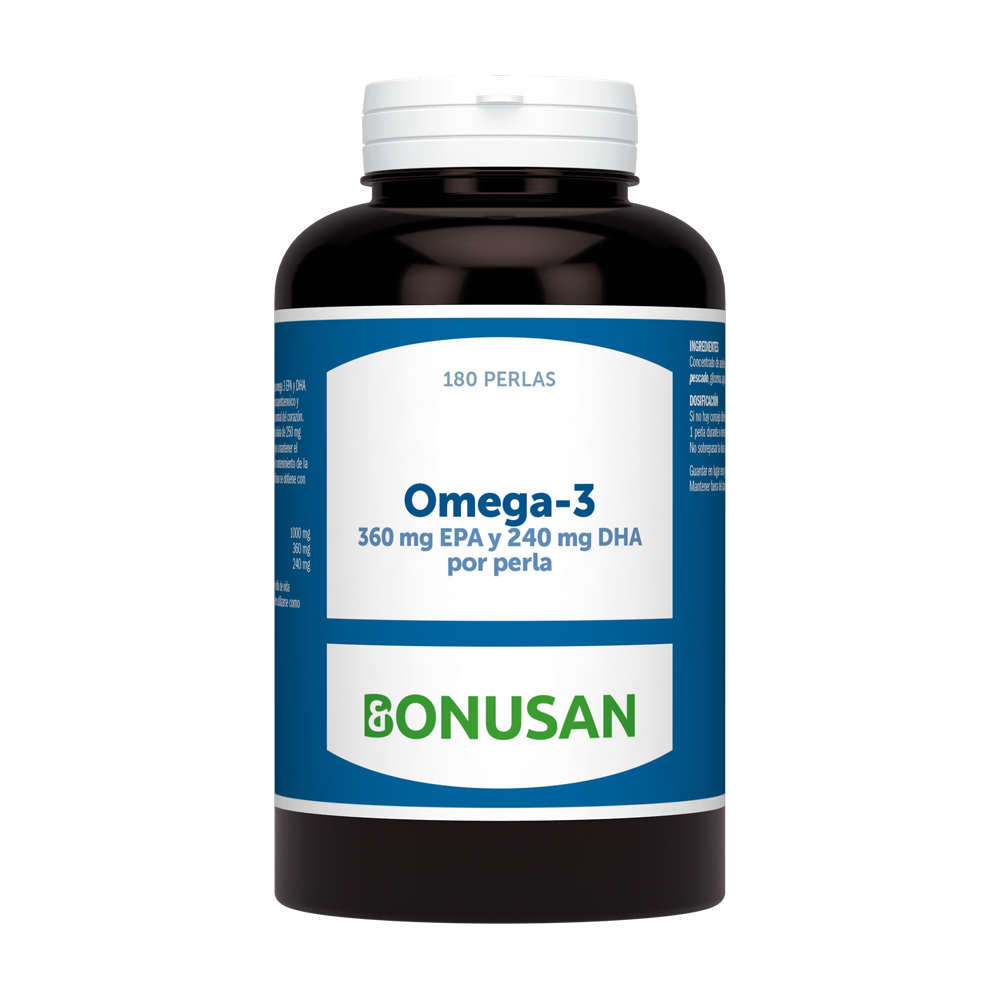 Bonusan Omega-3  EPA: 360 mg  DHA: 240 mg (180 perlas)