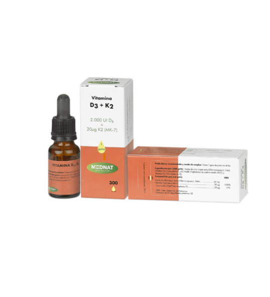 Mednat Vitamina D3 ( 2000 UI ) + K2 (gotas)