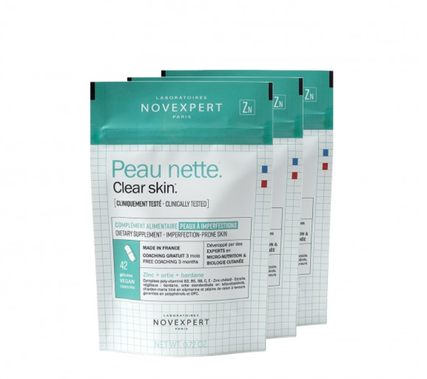 PACK CLEAR SKIN NOVEXPERT SUPLEMENTO ALIMENTICIO (3 PAQUETES)